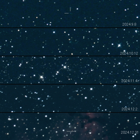 C/2022 QE78 (ATLAS) の変化