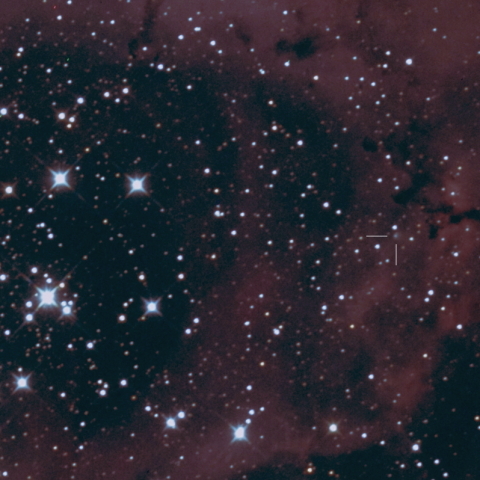 バラ星雲とC/2022 QE78 (ATLAS) 