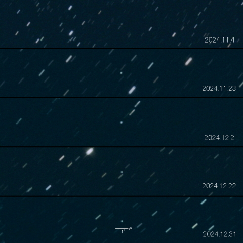 C/2024 M1 (ATLAS)  の変化