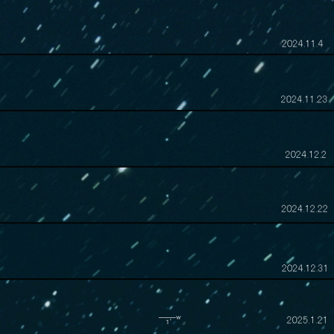 C/2024 M1 (ATLAS) の変化