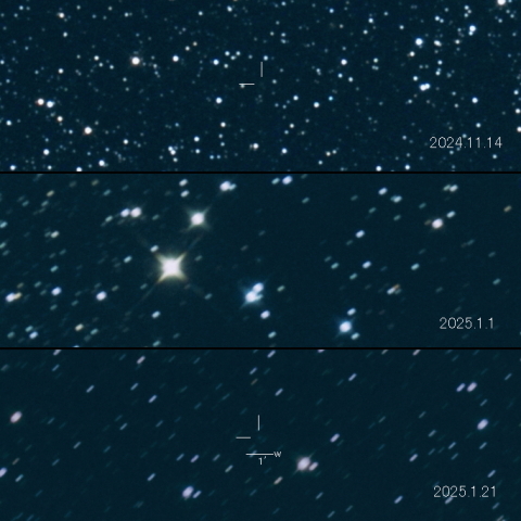 C/2024 A1 (ATLAS) の変化