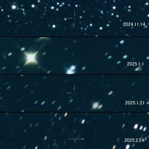 C/2024 A1 (ATLAS) の変化