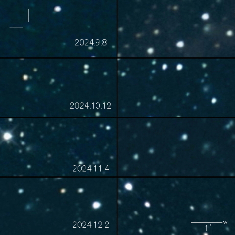 C/2022 QE78 (ATLAS）の変化