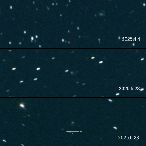 C/2024 E1 (Wierzchos) の変化