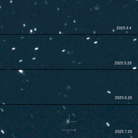 C/2024 E1 (Wierzchos)  の変化