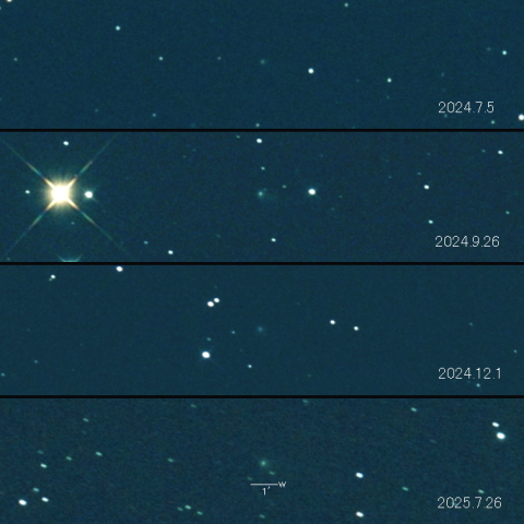 C/2022 N2 (PANSTARRS)  の変化