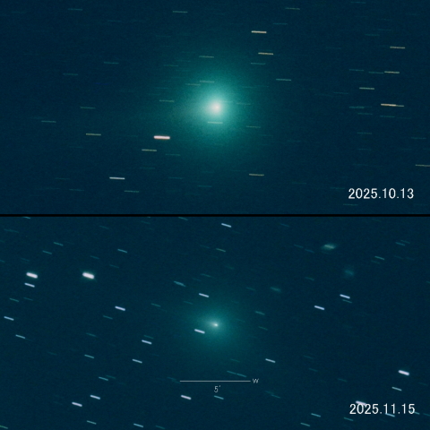 C/2025 R2 (SWAN) の変化