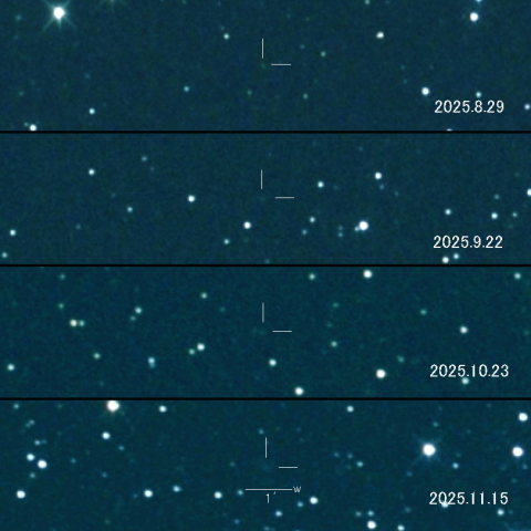 C/2023 RS61 (PANSTARRS) の変化