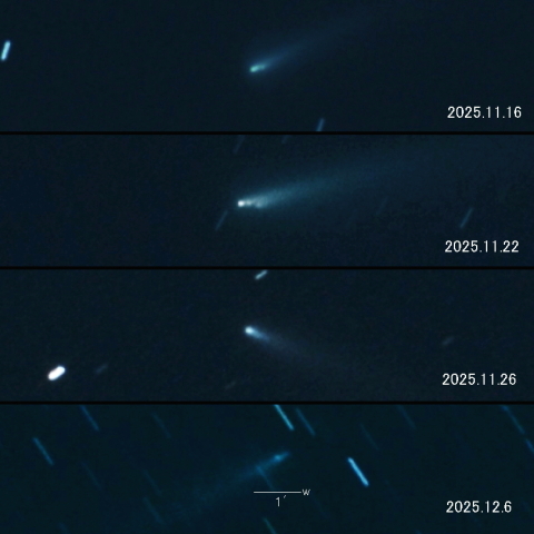 C/2025 K1 (ATLAS) 分裂核の変化