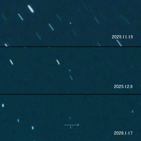 C/2025 Q3 (ATLAS) の変化