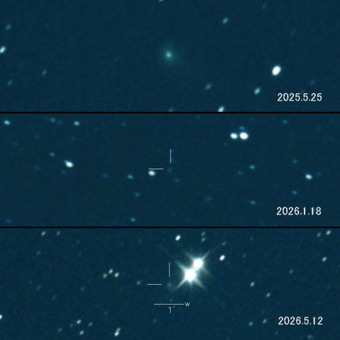 C/2021 G2 (ATLAS) の変化