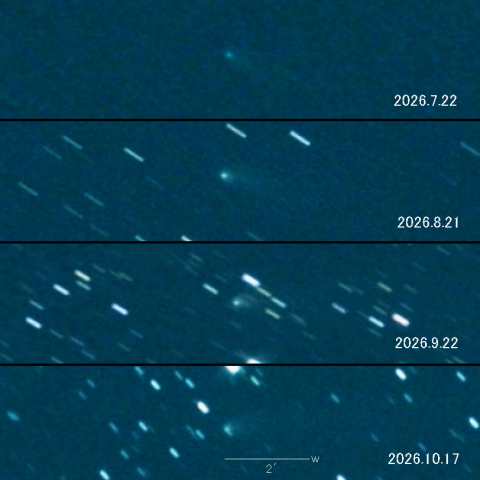260P（McNaught）の変化