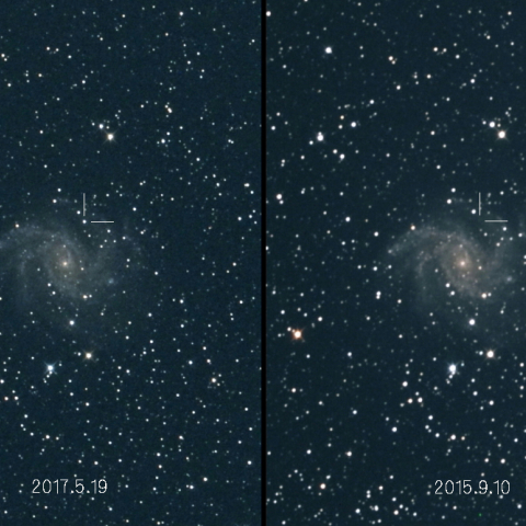 NGC6946に現れた超新星2017eaw