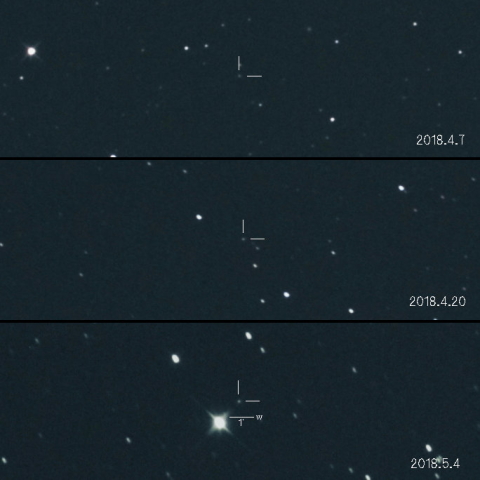 C/2018C2（レモン彗星）の変化