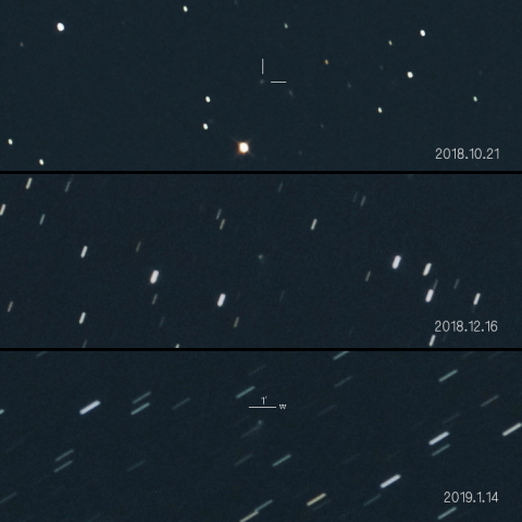C/2018A3（アトラス彗星）の変化