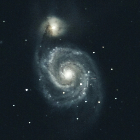 M51に出現した高光度青色変光星
