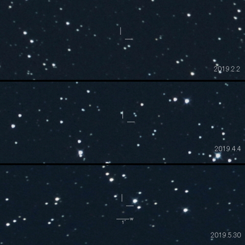 C/2017 K2 ( PanSTARRS )の変化