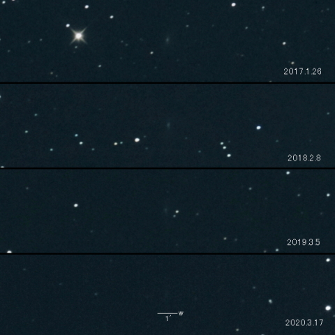 C/2014B1 (Schwartz)の変化