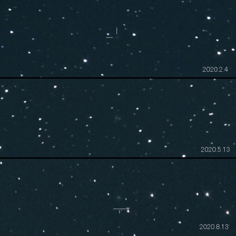 C/2017 K2 (PanSTARRS)の変化