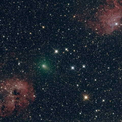 C/2020 M3 と散光星雲