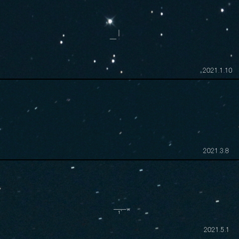 C/2020 V2 (ZTF) の変化