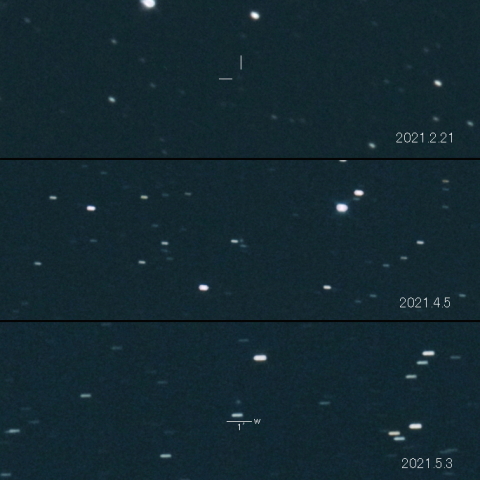 C/2020 Y2 (ATLAS) の変化