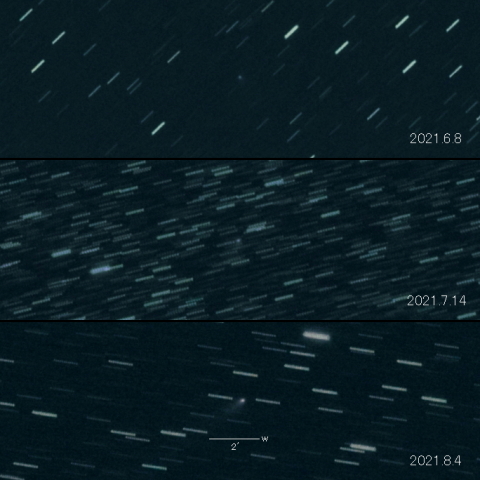 C/2020 PV6 (PANSTARRS) の変化