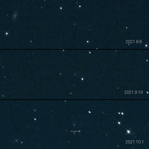 C/2021 K1 (ATLAS) の変化