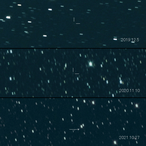 C/2019 T3 (ATLAS) 3シーズンの変化