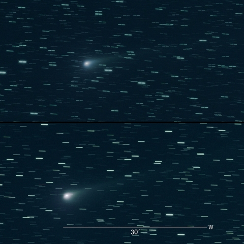 67P の10日間の変化