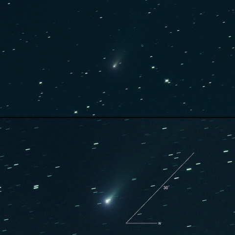 C/2021 A1 (Leonard) の10日間の変化