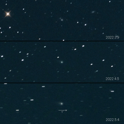 C/2019 U5 (PANSTARRS) の変化