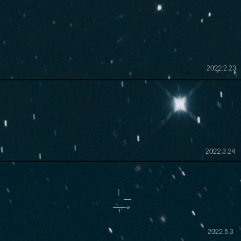 C/2021 U5 (Catalina) の変化