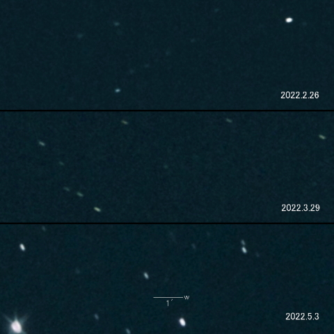 C/2020 P3 (ATLAS) の変化