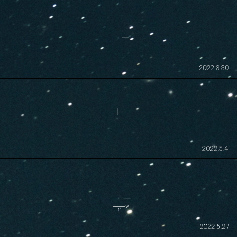 C/2020 F2 (ATLAS) の変化