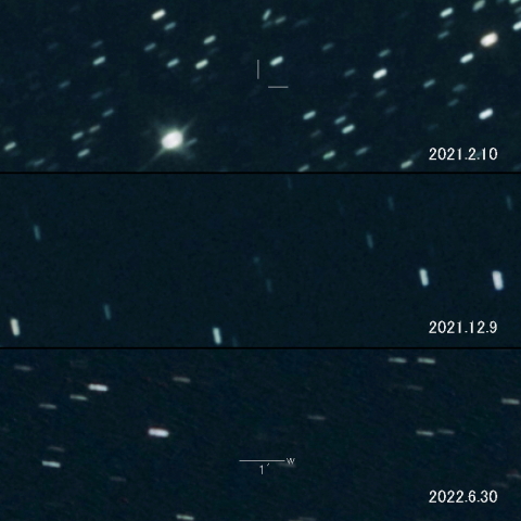 C/2020 U5 (PANSTARRS)の変化