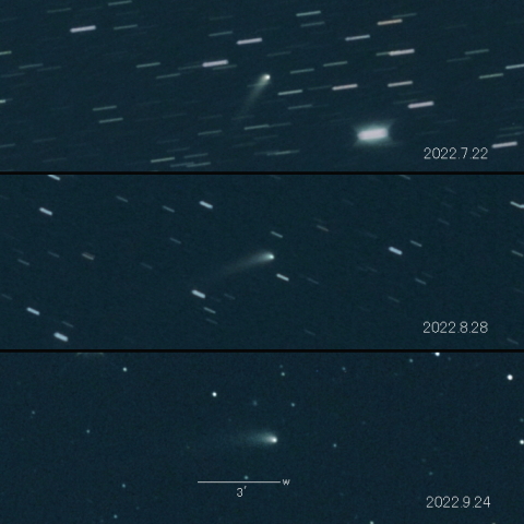 C/2022 E3 (ZTF) の変化