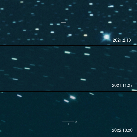 C/2020 U4 (PANSTARRS) の変化