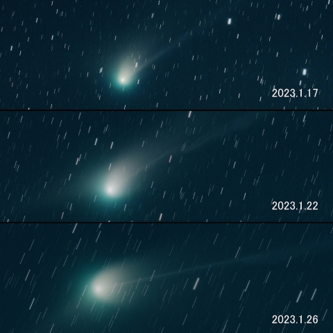 C/2022 E3 (ZTF) の変化