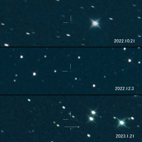 C/2021 QM45 (PANSTARRS) の変化