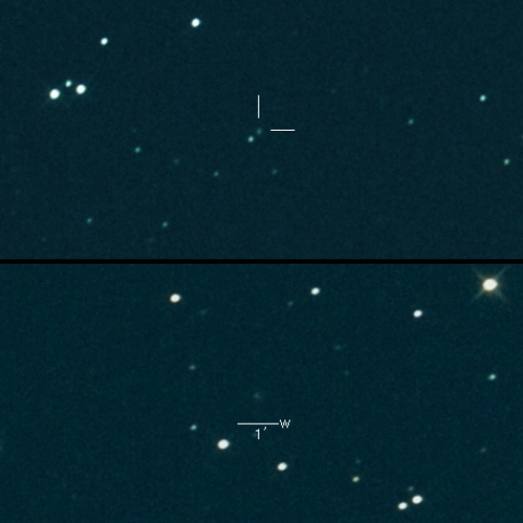 P/2023 B1 (PANSTARRS) の変化