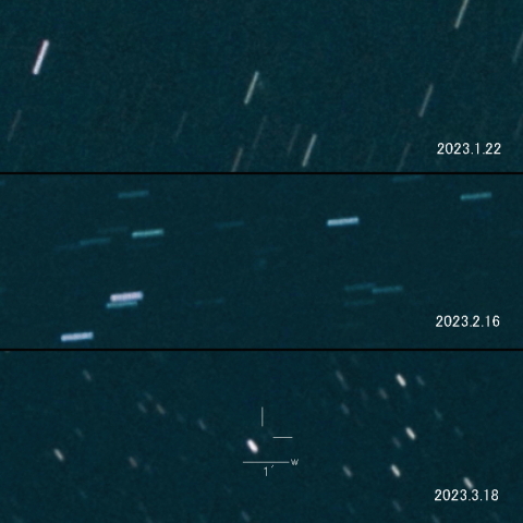 C/2022 W3 (Leonard) の変化