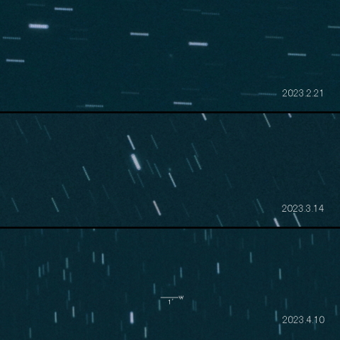 C/2023 A1 (Leonard) の変化