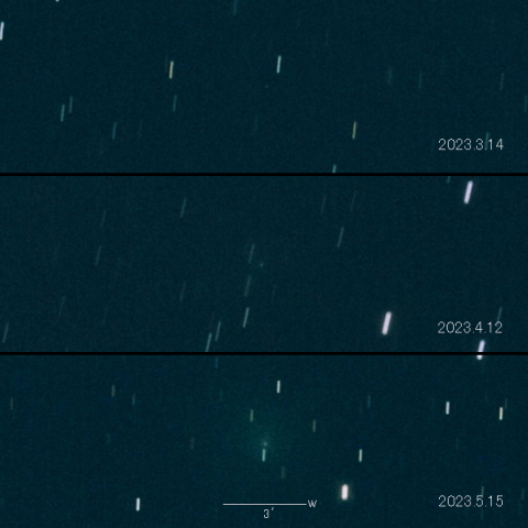 C/2023 E1 (ATLAS) の変化