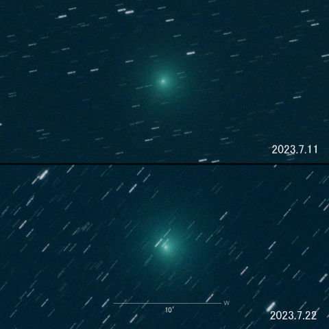 C/2023 E1 (ATLAS) の変化