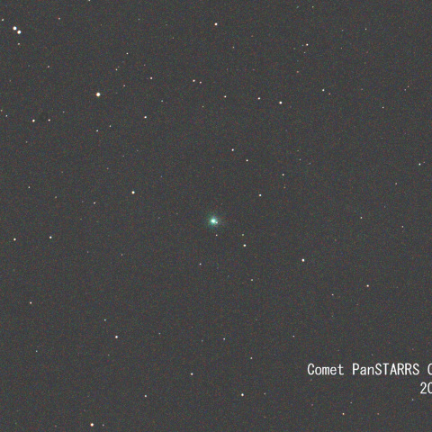 光害地低空のパンスターズ彗星