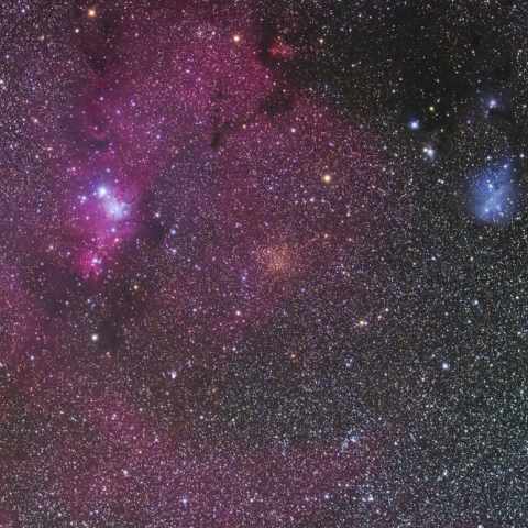 コーン星雲付近