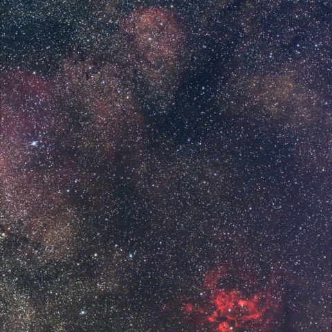 NGC6357 彼岸花星雲付近