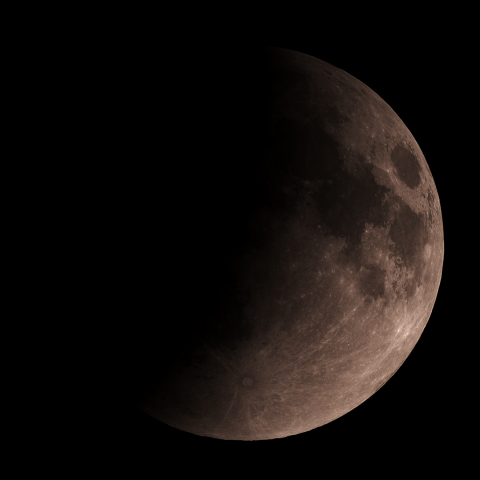 見慣れない半月