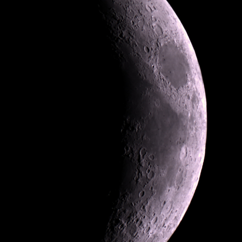 今日のお月様　月齢4.1